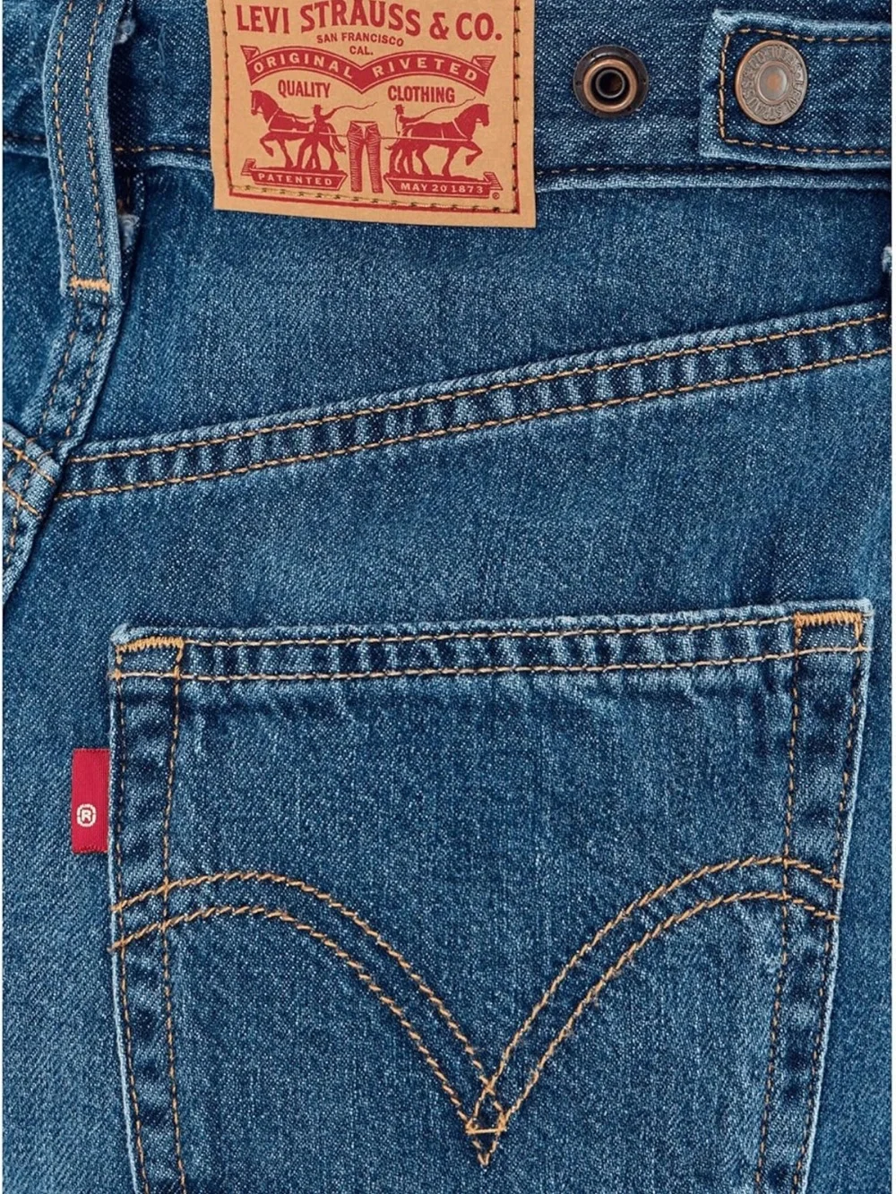 Levi's Cinch Mid-Thigh Denim Shorts